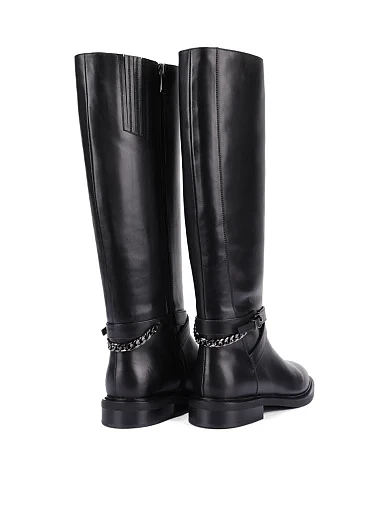 Женские сапоги Attizzare кожаные черные - фото 5 - Miraton