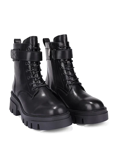 Жіночі черевики Attizzare шкіряні чорні(2323-652-1) - фото 4 - Miraton