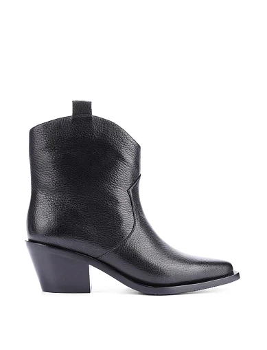 Женские ботинки MIRATON кожаные черные - фото 1 - Miraton