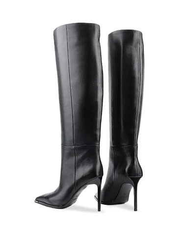 Жіночі ботфорти MIRATON шкіряні чорні(G652-1810) - фото 3 - Miraton