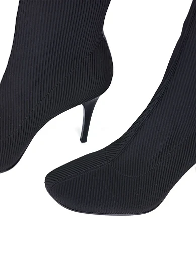 Женские ботинки MIRATON тканевые черные - фото 5 - Miraton