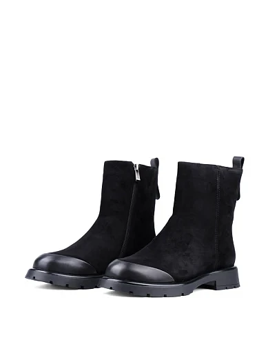 Женские ботинки Attizzare велюровые черные - фото 3 - Miraton