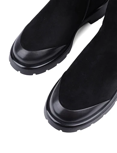 Женские ботинки Attizzare велюровые черные - фото 5 - Miraton