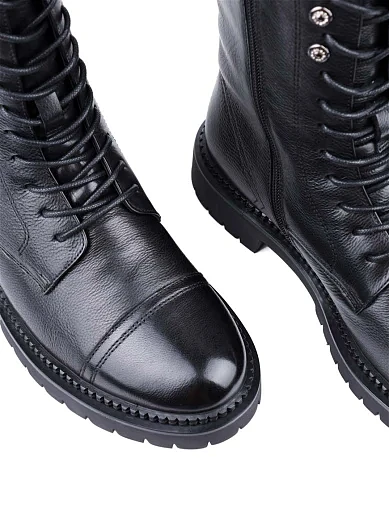 Женские ботинки Attizzare кожаные черные - фото 5 - Miraton