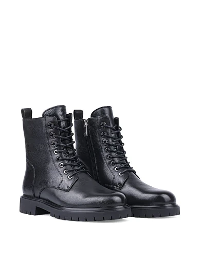 Женские ботинки Attizzare кожаные черные - фото 3 - Miraton