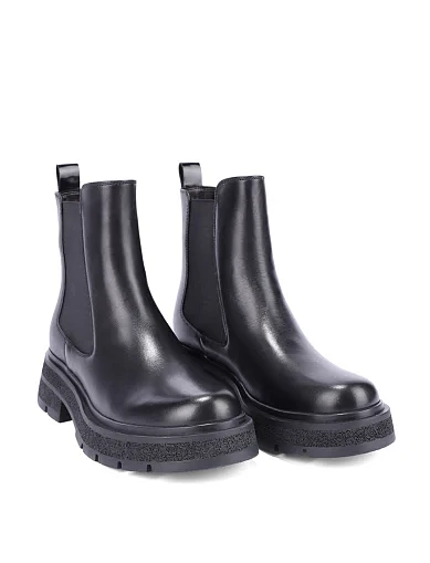 Женские ботинки челси MIRATON кожаные черные - фото 3 - Miraton