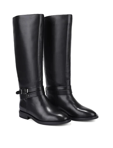 Женские сапоги Attizzare кожаные черные - фото 4 - Miraton