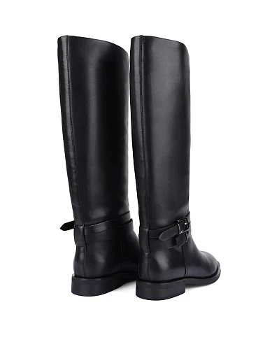 Женские сапоги Attizzare кожаные черные - фото 5 - Miraton