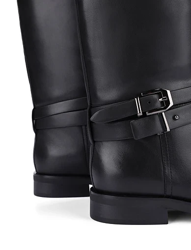 Женские сапоги Attizzare кожаные черные - фото 6 - Miraton