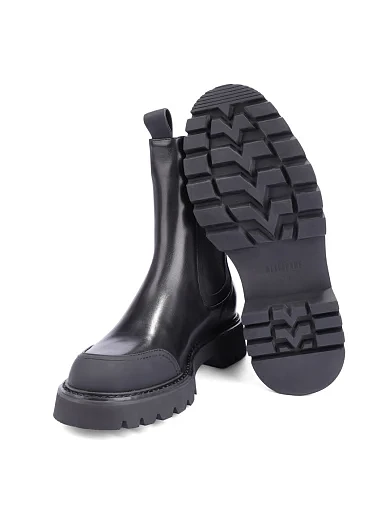 Женские ботинки челси Attizzare кожаные черные - фото 2 - Miraton
