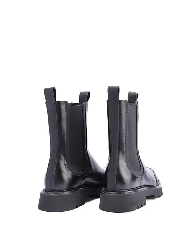 Женские ботинки челси Attizzare кожаные черные - фото 4 - Miraton