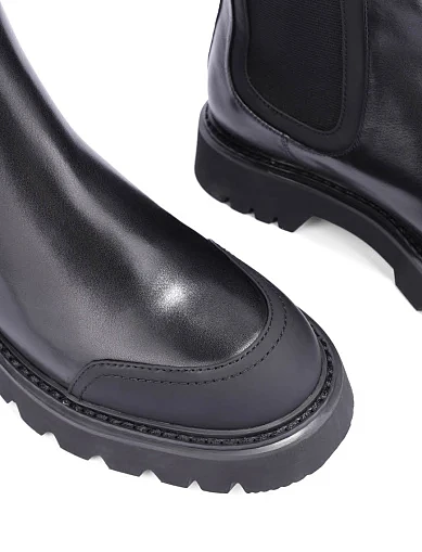 Женские ботинки челси Attizzare кожаные черные - фото 5 - Miraton