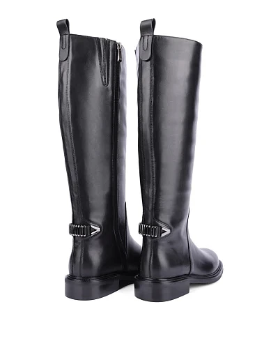 Женские сапоги Attizzare кожаные черные - фото 4 - Miraton