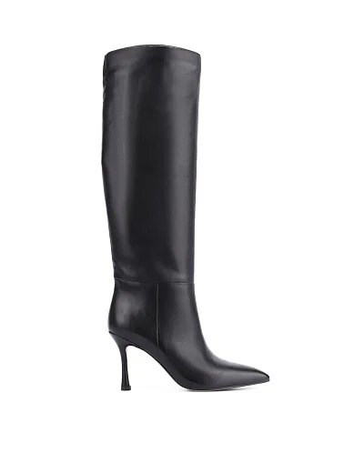 Жіночі чоботи Mia May шкіряні чорні(2316-022) - фото 1 - Miraton