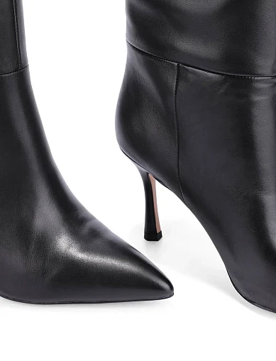 Жіночі чоботи Mia May шкіряні чорні(2316-022) - фото 2 - Miraton