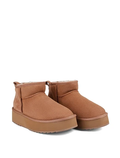 Жіночі уггі челсі Attizzare велюрові бежеві(6101) - фото 3 - Miraton