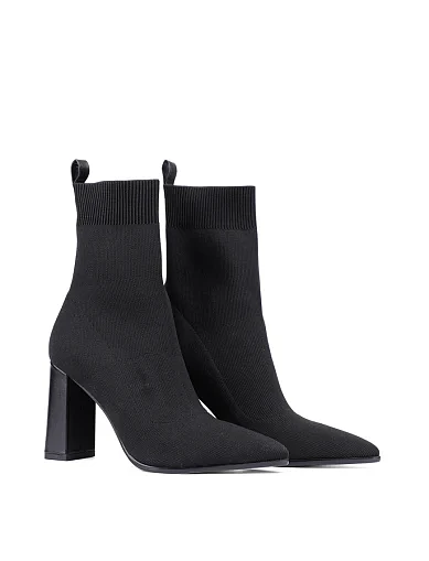 Женские ботинки MIRATON тканевые черные - фото 3 - Miraton