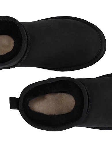 Жіночі уггі Attizzare велюрові чорні(213T038R) - фото 2 - Miraton