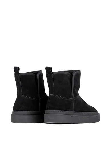 Женские угги MIRATON велюровые черные - фото 3 - Miraton