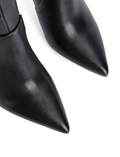 Женские сапоги MiaMay кожаные черные - фото 5 - Miraton