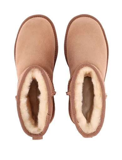 Жіночі уггі MIRATON велюрові бежеві(ATTU-22) - фото 3 - Miraton