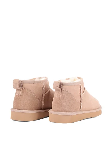 Женские угги MIRATON велюровые бежевые - фото 4 - Miraton