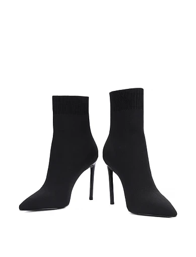 Женские ботинки MIRATON тканевые черные - фото 2 - Miraton