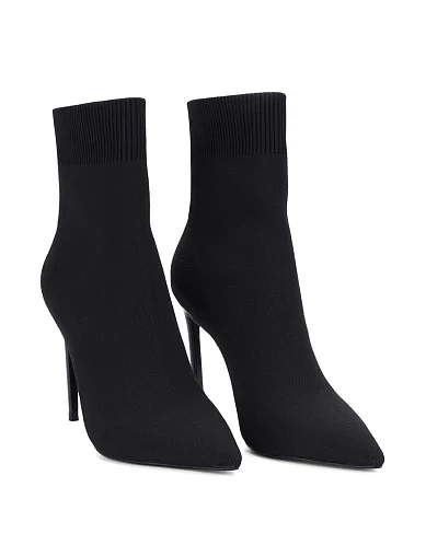 Женские ботинки MIRATON тканевые черные - фото 3 - Miraton