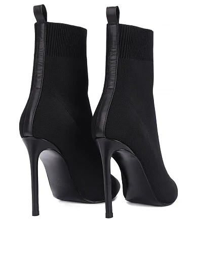 Женские ботинки MIRATON тканевые черные - фото 4 - Miraton