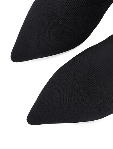 Женские ботинки MIRATON тканевые черные - фото 5 - Miraton