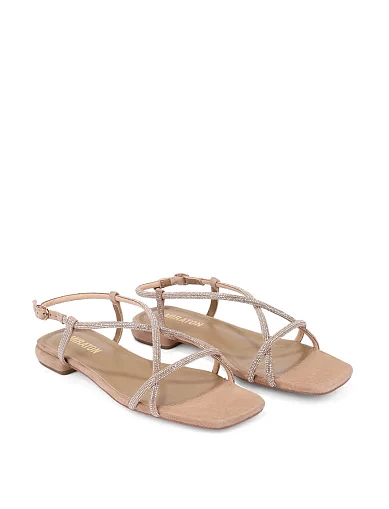 Жіночі сандалі велюрові бежеві(3681-1) - фото 3 - Miraton