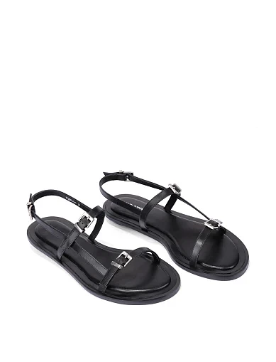 Жіночі сандалі шкіряні чорні(FT2597A-5-1) - фото 3 - Miraton