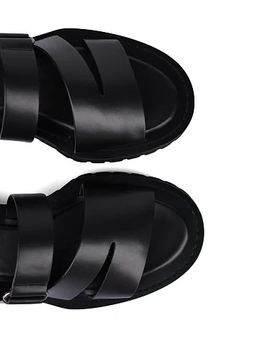 Жіночі сандалі шкіряні чорні(FT2524B-2-6) - фото 5 - Miraton