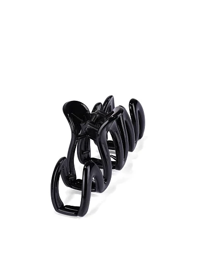 Заколка-краб MIRATON волнистая черная - фото 2 - Miraton