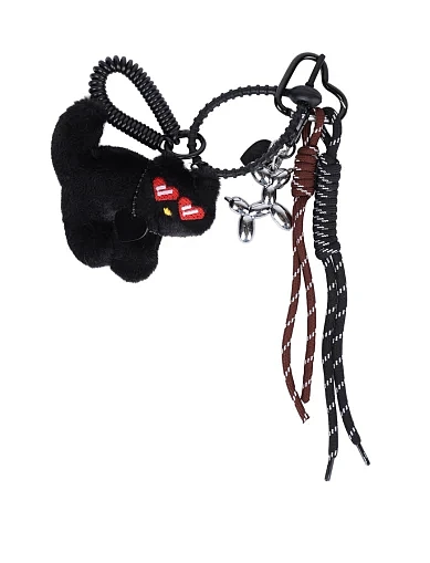 Брелок для сумок MIRATON чорна кішка з підвісками(ACC-1) - фото 1 - Miraton