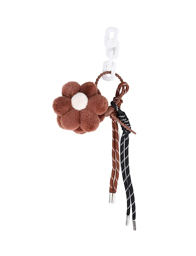 Брелок для сумок MIRATON м'яка квітка з підвіскою(WH-5) - фото 1 - Miraton