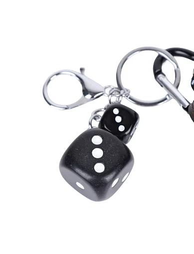 Брелок для сумок MIRATON чорна кішка з підвісками(WJ-1) - фото 2 - Miraton