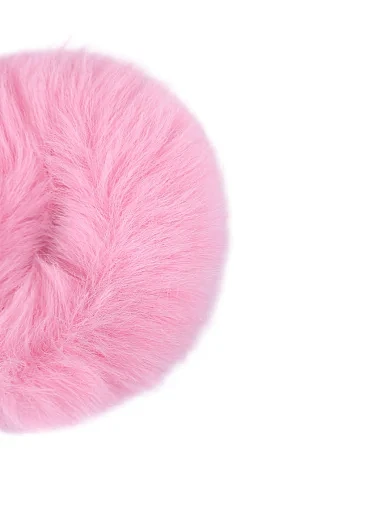 Комплект з 2 резинок MIRATON з хутра рожеві(KJ-3) - фото 2 - Miraton