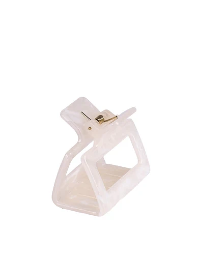 Заколка-краб мини MIRATON белая - фото 2 - Miraton