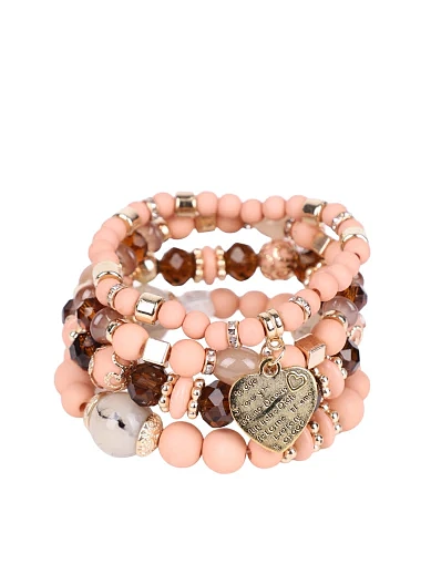 Мікс 4-х браслетів MIRATON різнокольорові - фото 1 - Miraton