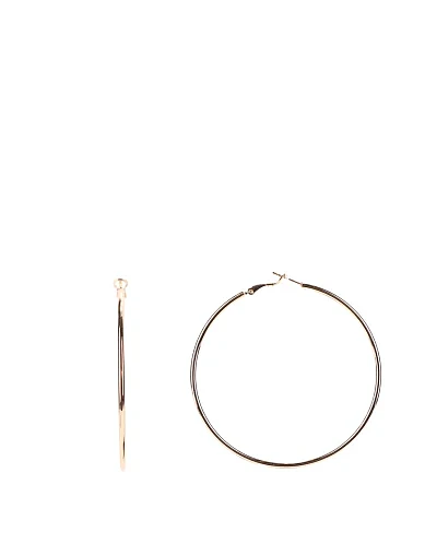 Сережки конго великі в позолоті(SK-4ОЗ25-26) - фото 1 - Miraton