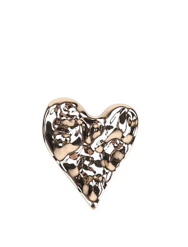 Брошка MIRATON серце золотисте(AC-6) - фото 1 - Miraton