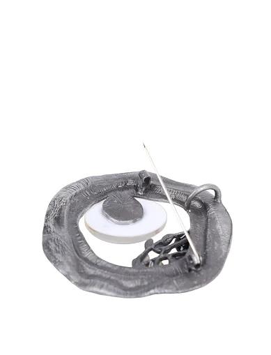 Брошка MIRATON серебристая - фото 2 - Miraton