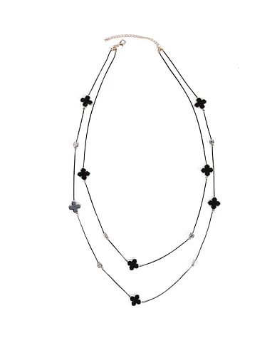 Намисто MIRATON з чорною конюшиною(SP-2) - фото 1 - Miraton