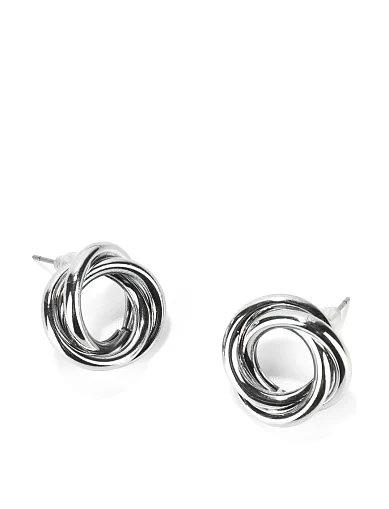 Сережки пусети круглі в сріблі(SP-19) - фото 2 - Miraton