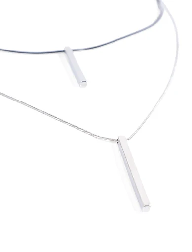 Подвійне кольє MIRATON з підвісками(SP-68) - фото 2 - Miraton