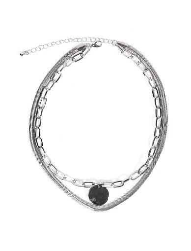 Двойное колье MIRATON с подвесками - фото 1 - Miraton