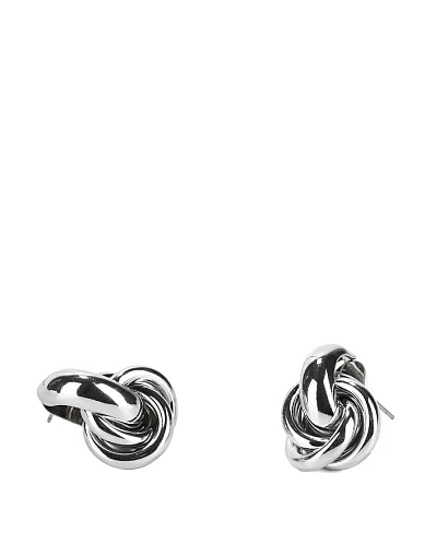 Сережки пусети круглі в сріблі(SP-78) - фото 2 - Miraton