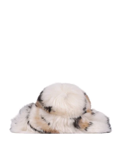 Заколка-краб MIRATON разноцветная с мехом - фото 1 - Miraton