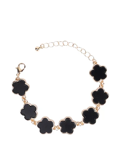 Браслет MIRATON конюшина чорний - фото 1 - Miraton